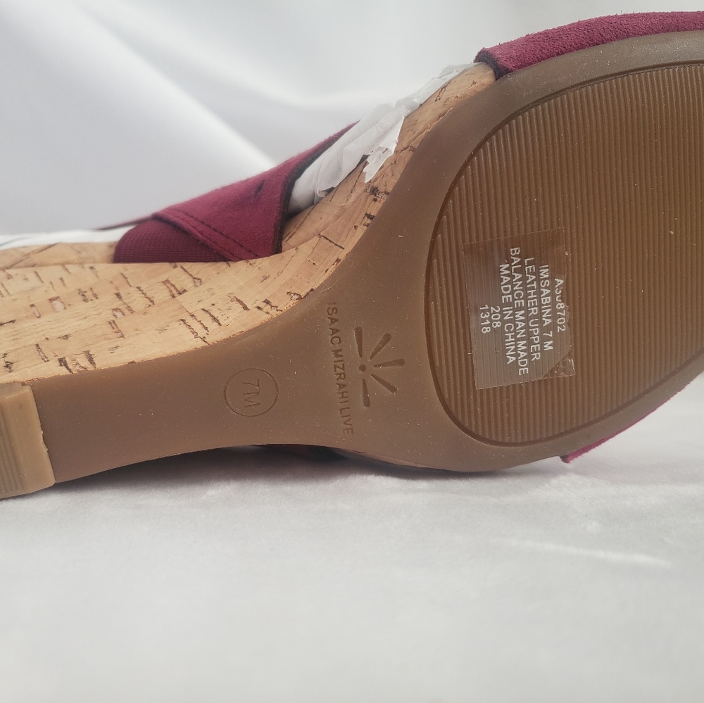 Sabina Dark Red Suede Heel - Picture 4 of 8
